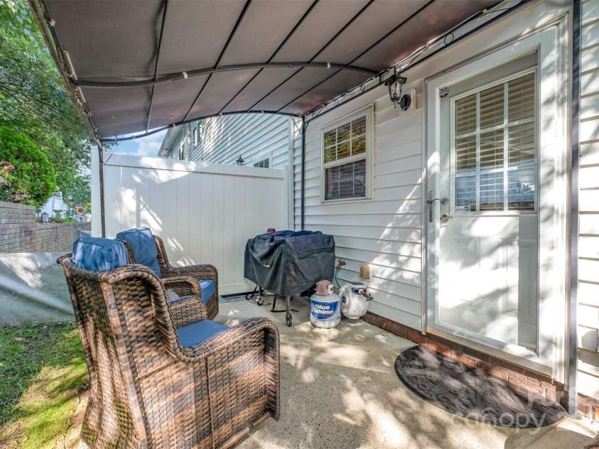 117 Quality Drive, Mount Holly, NC 28120.  MLS# CAR4294366, YatesRealty ID 34772. Back Patio