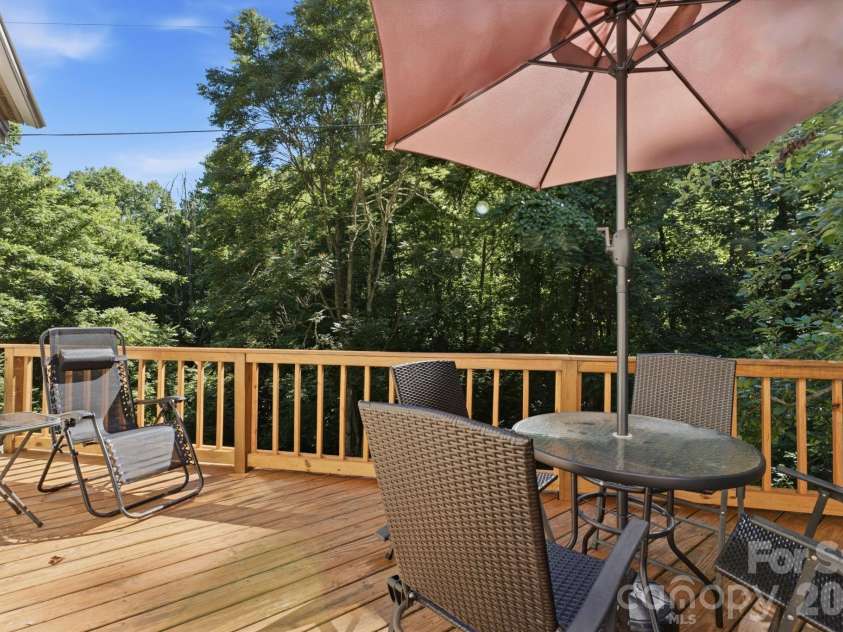 583 Dark Ridge Road, Sylva, NC 28779.  MLS# CAR4394353, YatesRealty ID 34785. View of woods from deck