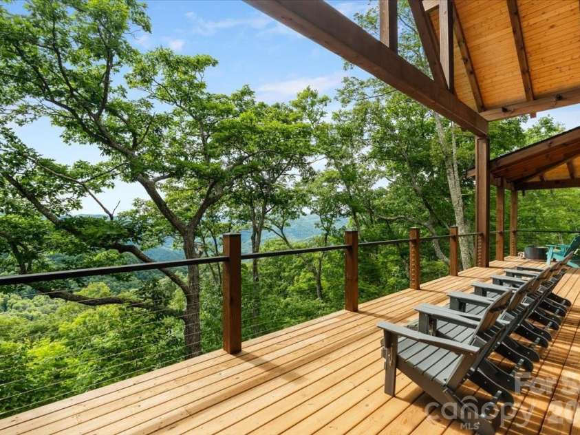 241 Ataya Trail, Maggie Valley, NC 28751.  MLS# CAR4397152, YatesRealty ID 34790. Front porch