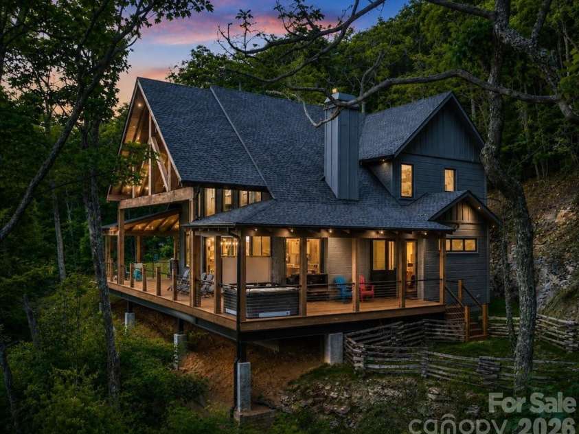 241 Ataya Trail, Maggie Valley, NC 28751.  MLS# CAR4397152, YatesRealty ID 34790. Twilight View