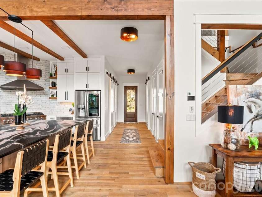241 Ataya Trail, Maggie Valley, NC 28751.  MLS# CAR4397152, YatesRealty ID 34790. View to back door hallway