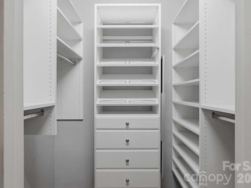 1307 Bennington Drive, Concord, NC 28027.  MLS# CAR4394674, YatesRealty ID 34794. Custom closet in primary bedroom