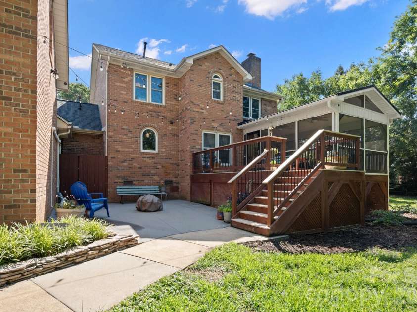 1307 Bennington Drive, Concord, NC 28027.  MLS# CAR4394674, YatesRealty ID 34794. Large patio