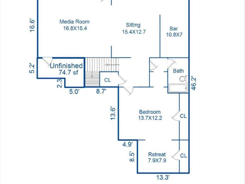 144 Blossom Ridge Drive, Mooresville, NC 28117.  MLS# CAR4398355, YatesRealty ID 34808. Finished basement