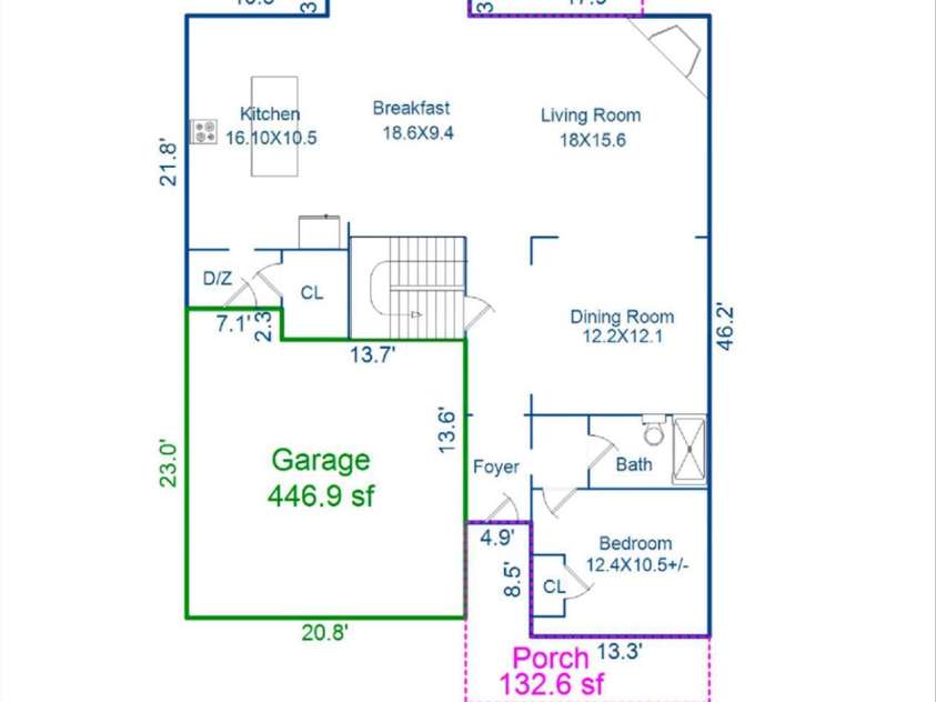 144 Blossom Ridge Drive, Mooresville, NC 28117.  MLS# CAR4398355, YatesRealty ID 34808. First floor