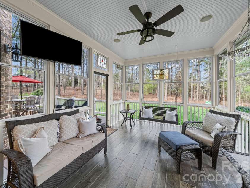 1802 Summit View Place, Marvin, NC 28173.  MLS# CAR4349894, YatesRealty ID 34810. Screened Porch