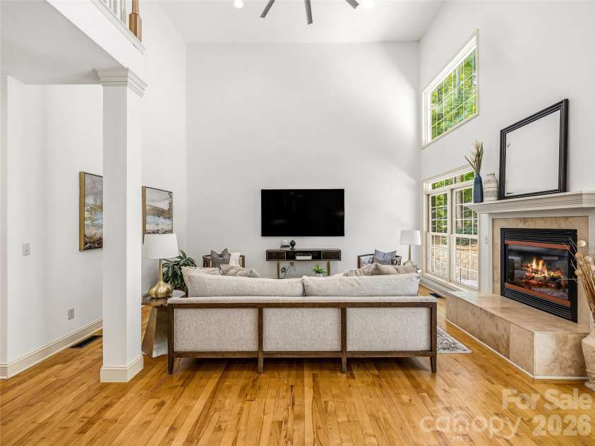 840 and 856 Stoney Stream Lane, Arden, NC 28704.  MLS# CAR4396084, YatesRealty ID 34812. A gas vented fireplace