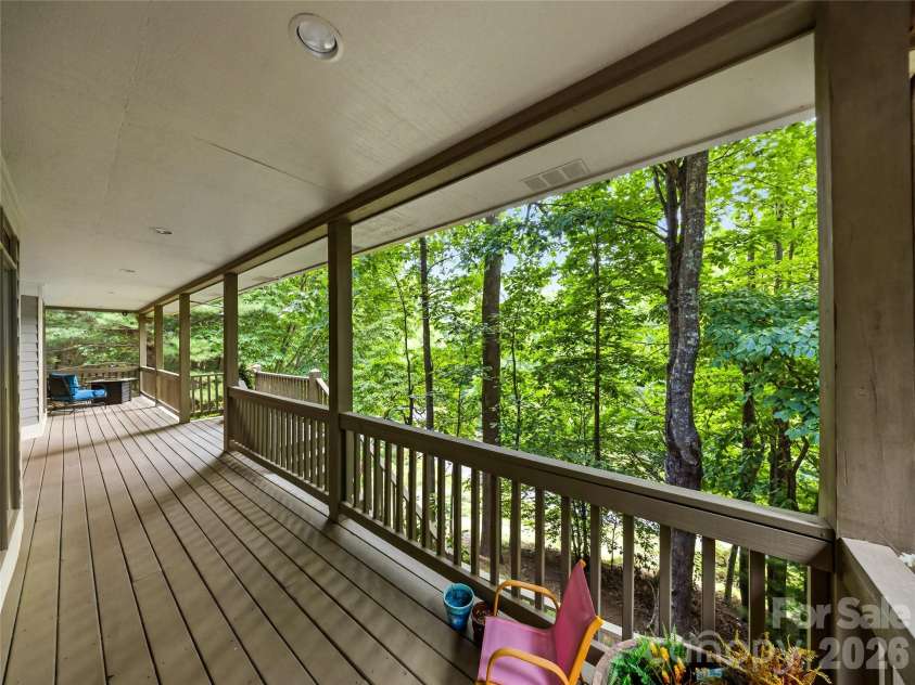 840 and 856 Stoney Stream Lane, Arden, NC 28704.  MLS# CAR4396084, YatesRealty ID 34812. A sprawling porch