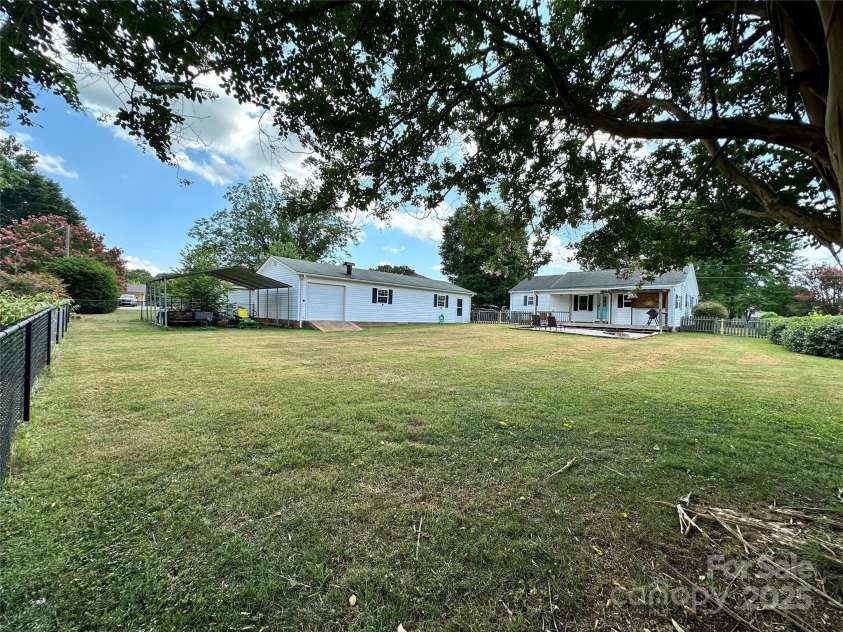 706 Sides Street, Rockwell, NC 28138.  MLS# CAR4283920, YatesRealty ID 34813. Back yard view