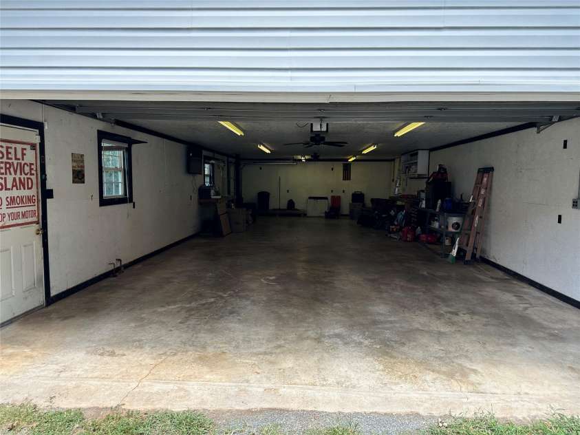 706 Sides Street, Rockwell, NC 28138.  MLS# CAR4283920, YatesRealty ID 34813. Inside the garage