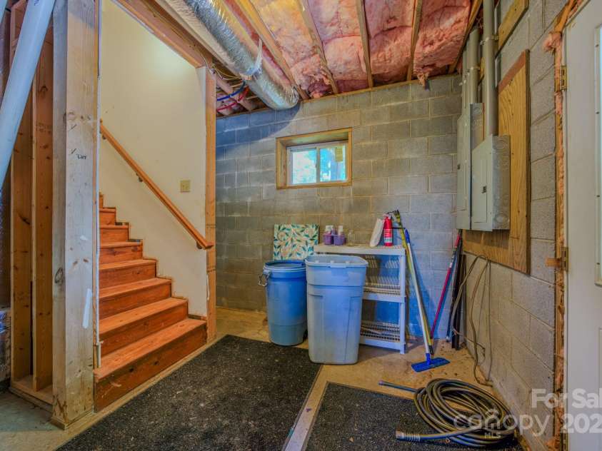 1595 Grants Mountain Road, Marion, NC 28752.  MLS# CAR4294934, YatesRealty ID 34822. Unfinished Basement