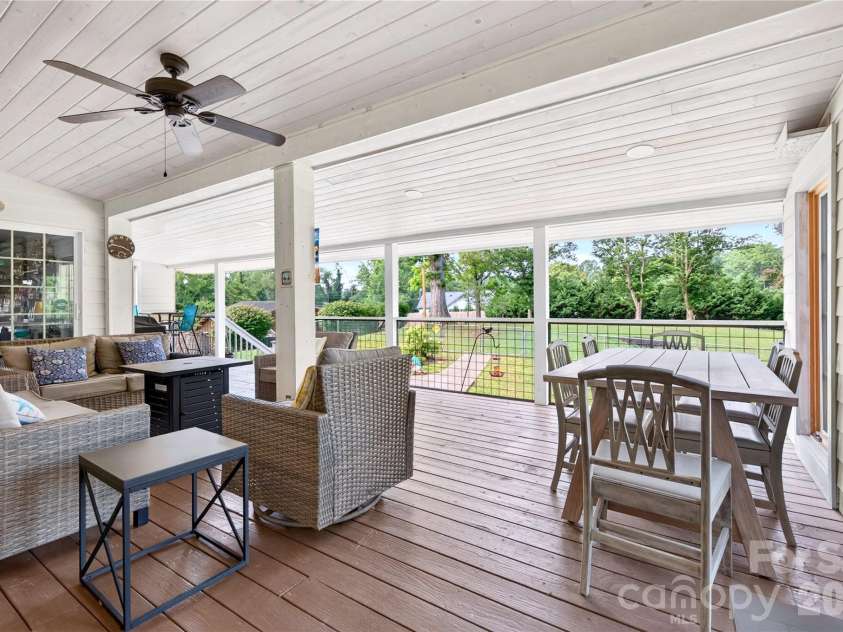 10 Old Turnpike Road, Mills River, NC 28759.  MLS# CAR4399387, YatesRealty ID 34836. Large Covered Back Porch
