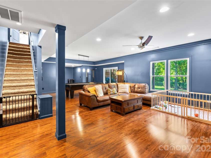 5536 Piper Glen Drive, Charlotte, NC 28277.  MLS# CAR4279792, YatesRealty ID 34855. Basement Area!