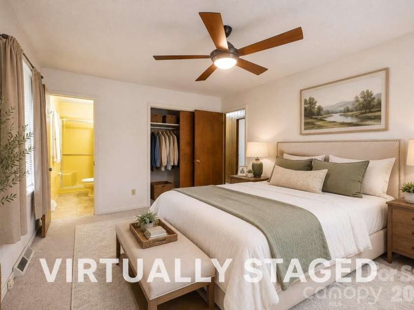 2209 Woodhurst Lane, Albemarle, NC 28001.  MLS# CAR4399796, YatesRealty ID 34856. Virtual Staged Primary Bedroom