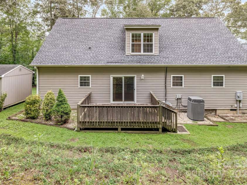 163 Terrace Field Trail, Flat Rock, NC 28731.  MLS# CAR4295496, YatesRealty ID 34865. Back of the house view.