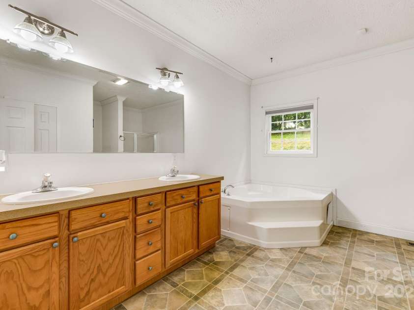 163 Terrace Field Trail, Flat Rock, NC 28731.  MLS# CAR4295496, YatesRealty ID 34865. Main level en-suite bathroom.