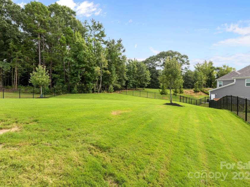 12710 Longford Crossing Place, Huntersville, NC 28078.  MLS# CAR4294654, YatesRealty ID 34868. Wooded area behind