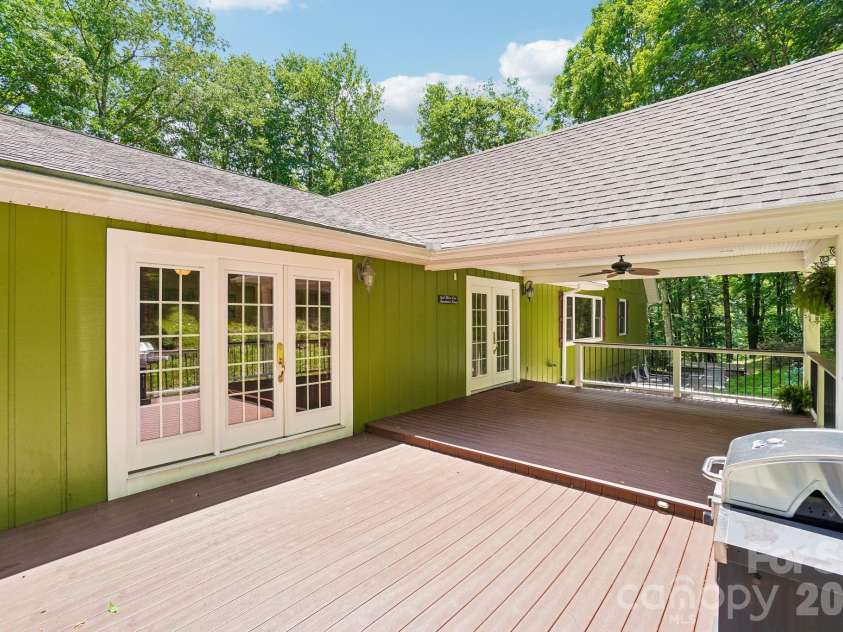 671 Trillium Lane, Mars Hill, NC 28754.  MLS# CAR4398850, YatesRealty ID 34879. Rear Deck/Patio