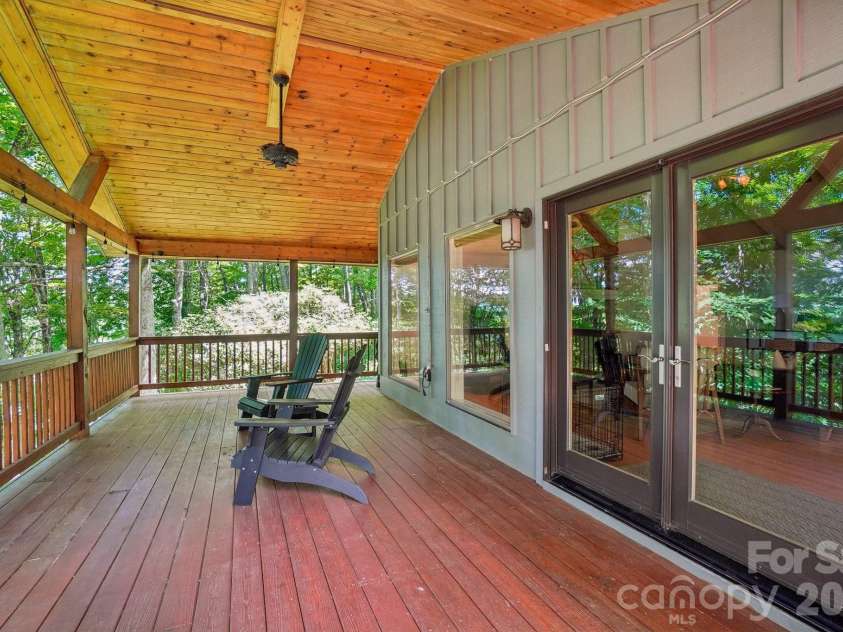 1209 Mckinney Gap Drive, Mars Hill, NC 28754.  MLS# CAR4399695, YatesRealty ID 34886. Amazing Deck to Take in Sunsets