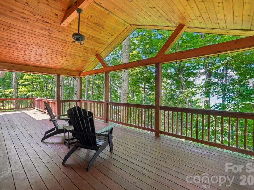 1209 Mckinney Gap Drive, Mars Hill, NC 28754.  MLS# CAR4399695, YatesRealty ID 34886. Amazing Deck to Take in Sunsets
