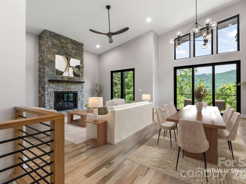 60 King Horn Ridge, Waynesville, NC 28785.  MLS# CAR4389004, YatesRealty ID 34887. Common area virtually staged.