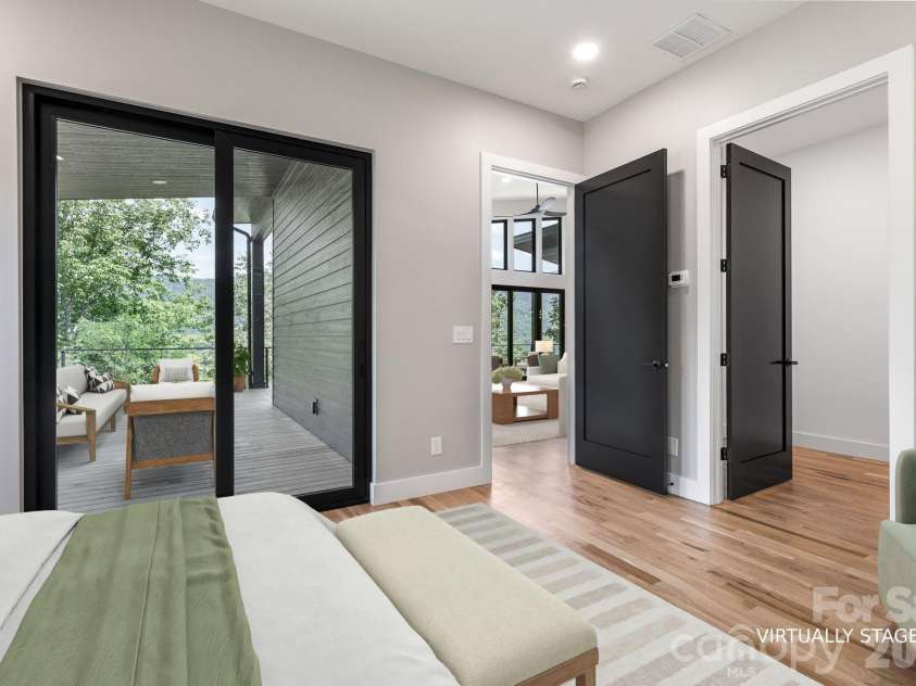 60 King Horn Ridge, Waynesville, NC 28785.  MLS# CAR4389004, YatesRealty ID 34887. Primary suite virtually staged.
