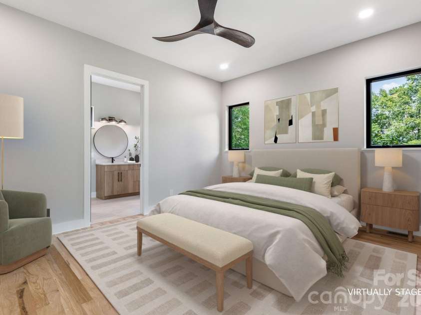 60 King Horn Ridge, Waynesville, NC 28785.  MLS# CAR4389004, YatesRealty ID 34887. Primary suite virtually staged.
