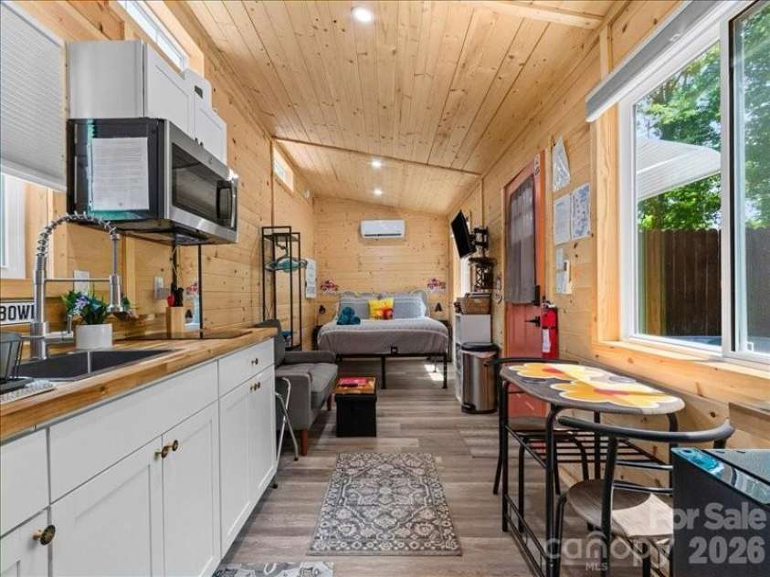 119 & 127 Deer Hill Lane, Weaverville, NC 28787.  MLS# CAR4393387, YatesRealty ID 34893. Tiny Home Interior