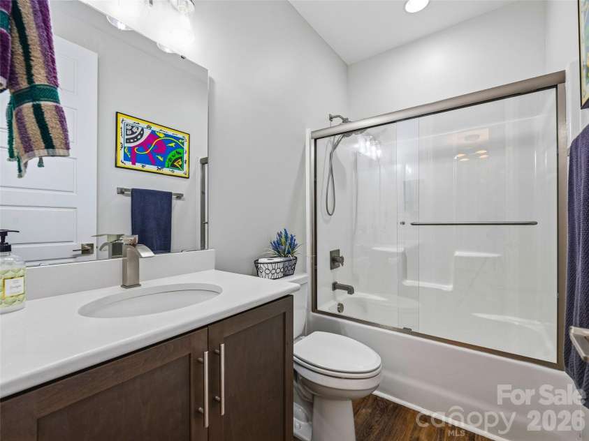 11 Timber Hill Drive, Leicester, NC 28748.  MLS# CAR4395563, YatesRealty ID 34902. Main floor bathroom.