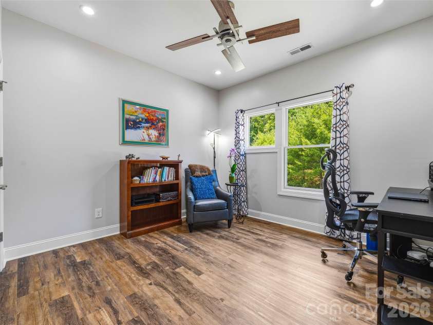 11 Timber Hill Drive, Leicester, NC 28748.  MLS# CAR4395563, YatesRealty ID 34902. Secondary main floor bedroom.