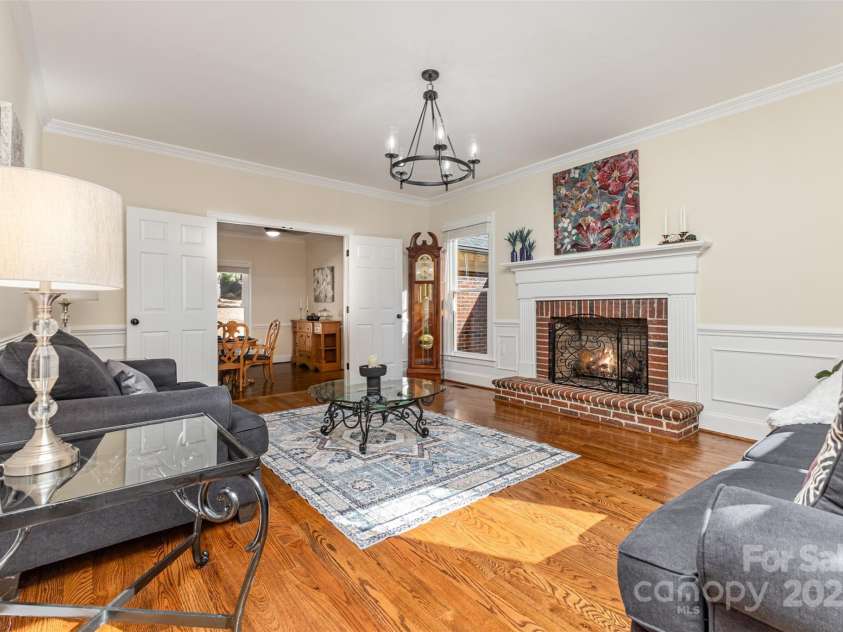 15655 Highway 601 Highway, Midland, NC 28107.  MLS# CAR4302018, YatesRealty ID 34905. Living Room with Fireplace