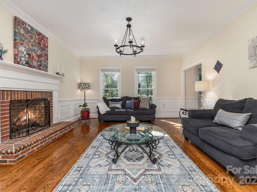 15655 Highway 601 Highway, Midland, NC 28107.  MLS# CAR4302018, YatesRealty ID 34905. Living Room with Fireplace