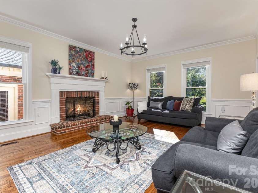 15655 Highway 601 Highway, Midland, NC 28107.  MLS# CAR4302018, YatesRealty ID 34905. Living Room with Fireplace