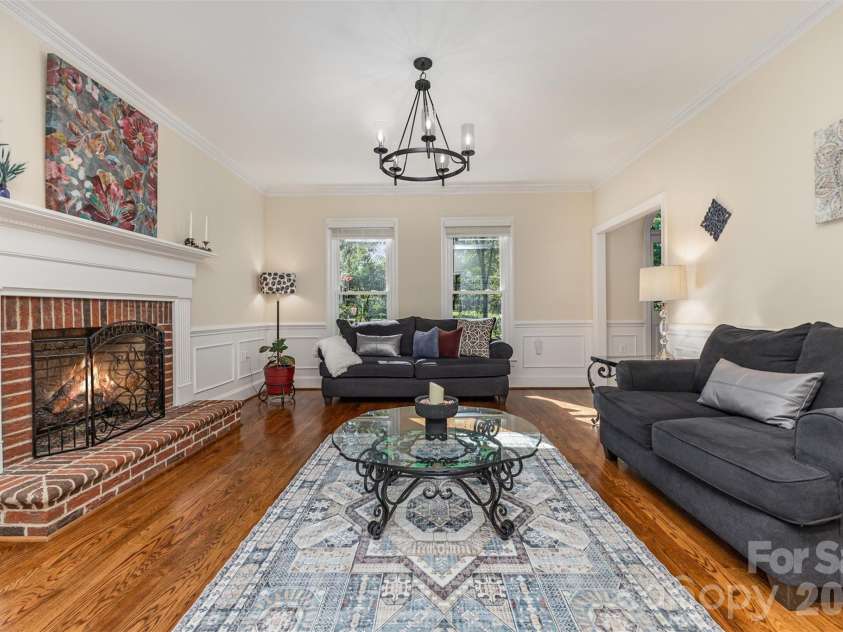 15655 Highway 601 Highway, Midland, NC 28107.  MLS# CAR4302018, YatesRealty ID 34905. Living Room with Fireplace