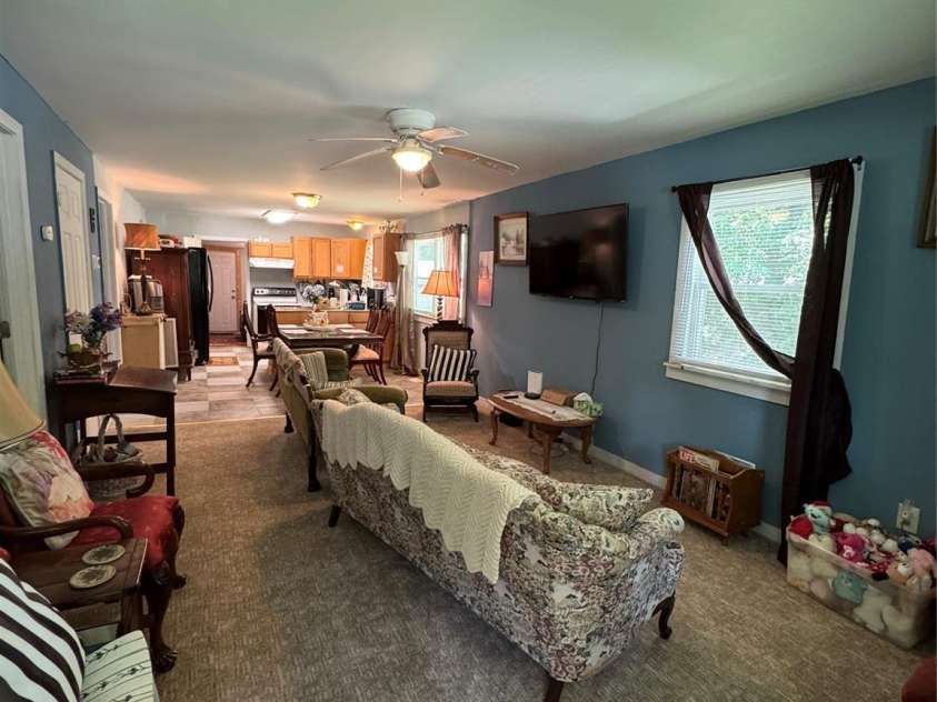 816 Skyland Drive, Kannapolis, NC 28124.  MLS# CAR4296768, YatesRealty ID 34908. Living area with open floor plan