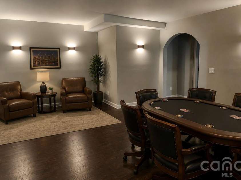 1238 Stonecrest Boulevard, Fort Mill, SC 29708.  MLS# CAR4394779, YatesRealty ID 34912. Staged simulation basement