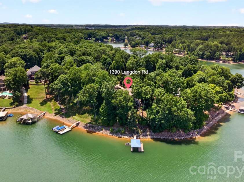 1390 Langdon Road, Sherrills Ford, NC 28673.  MLS# CAR4396931, YatesRealty ID 34916. Drone