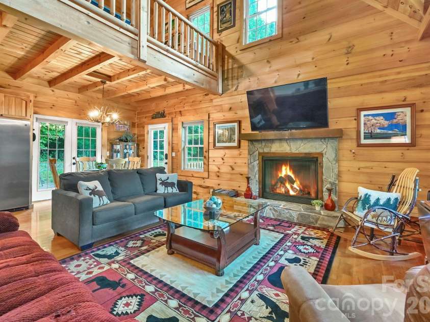 124 Small Creek Drive, Lake Lure, NC 28746.  MLS# CAR4396298, YatesRealty ID 34920. Open Floor Plan