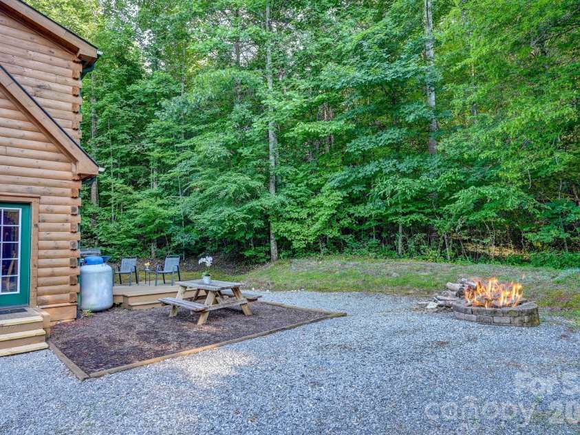 124 Small Creek Drive, Lake Lure, NC 28746.  MLS# CAR4396298, YatesRealty ID 34920. Picnic Area and Fire-Pit