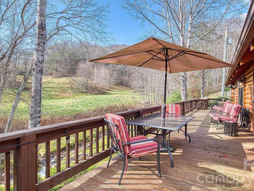 41 Nanny Patch Cove, Maggie Valley, NC 28751.  MLS# CAR4391200, YatesRealty ID 34927. Back deck #1