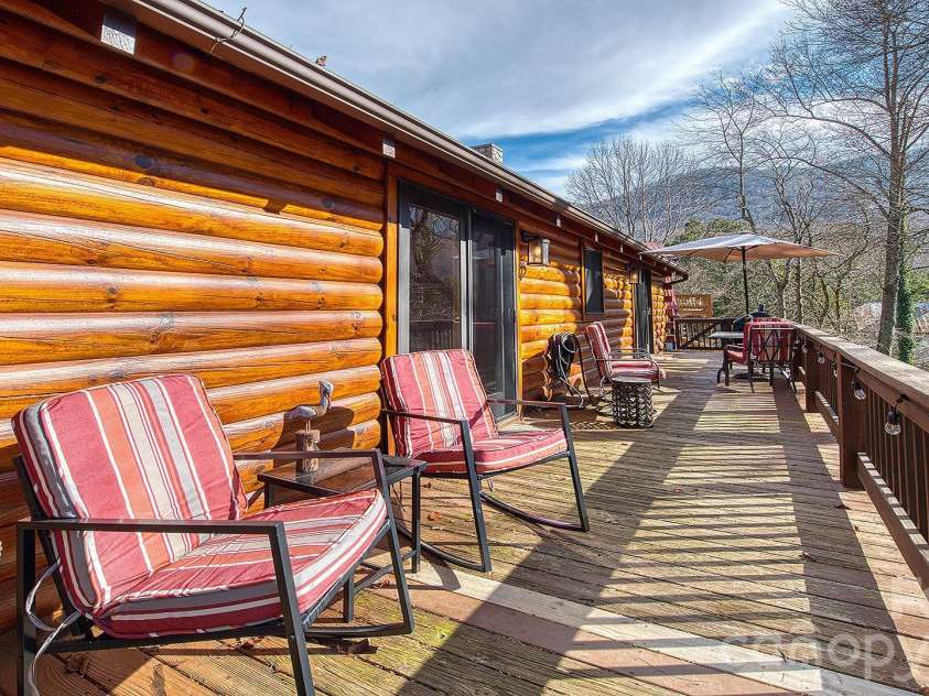 41 Nanny Patch Cove, Maggie Valley, NC 28751.  MLS# CAR4391200, YatesRealty ID 34927. Back deck #2