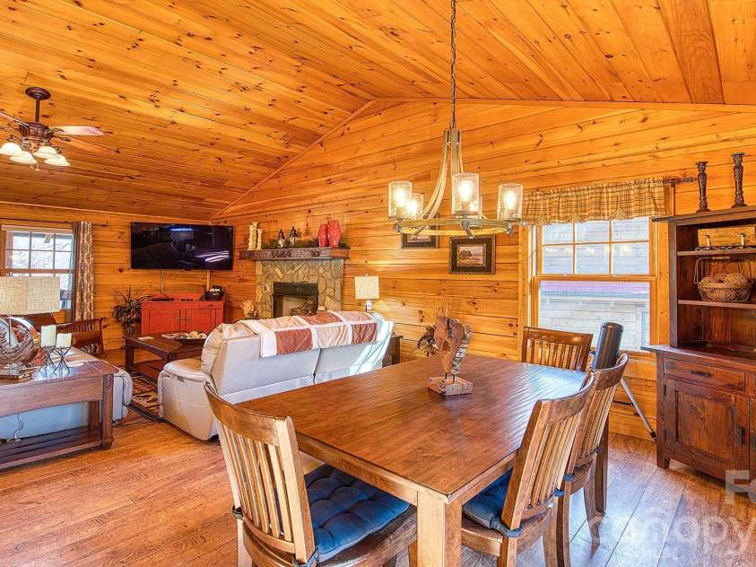 41 Nanny Patch Cove, Maggie Valley, NC 28751.  MLS# CAR4391200, YatesRealty ID 34927. Dining Room