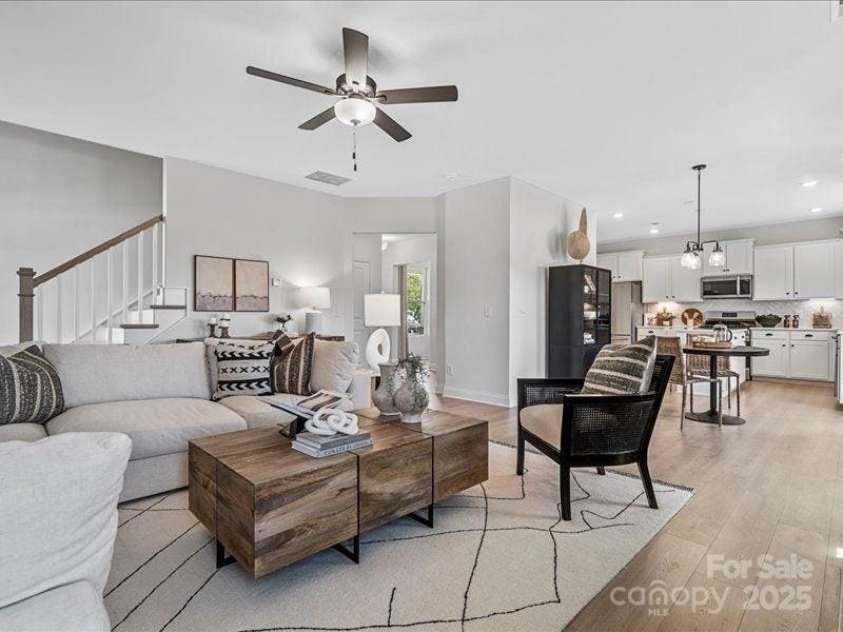 136 Ella Claire Drive, York, SC 29745.  MLS# CAR4187874, YatesRealty ID 3493. PHOTO REPRESENTATION ONLY. Family room of decorated model home.