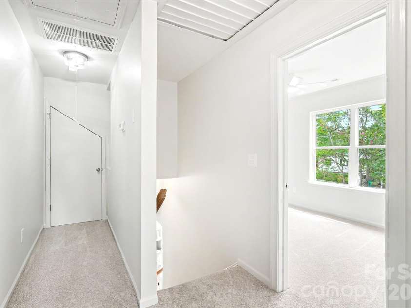 3834 Moultrie Street, Charlotte, NC 28209.  MLS# CAR4398282, YatesRealty ID 34938. Walk-in Attic space for easy-access storage