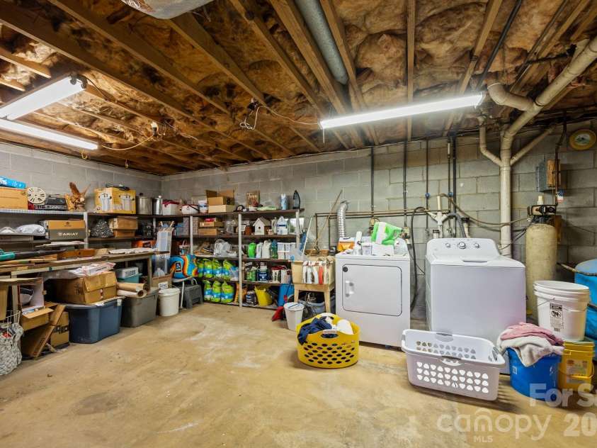 3114 New Leicester Highway, Leicester, NC 28748.  MLS# CAR4314334, YatesRealty ID 3494. Basement storage 