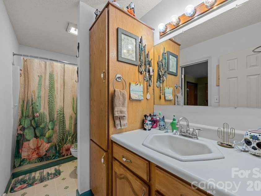 3114 New Leicester Highway, Leicester, NC 28748.  MLS# CAR4314334, YatesRealty ID 3494. Main floor bathroom