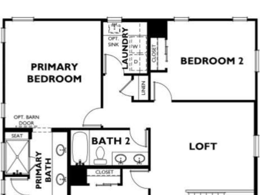 16033 Watts Creek Drive, Huntersville, NC 28078.  MLS# CAR4284257, YatesRealty ID 34940. Example second floor