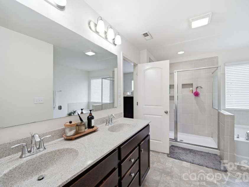 1249 Ettrick Avenue, Rock Hill, SC 29732.  MLS# CAR4378244, YatesRealty ID 34942. Primary bathroom double sink vanity
