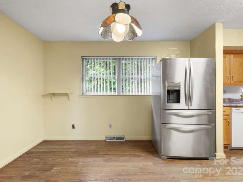 3110 Zion Church Road, Shelby, NC 28150.  MLS# CAR4291685, YatesRealty ID 34945. Dining area w/ window looking out toward back yard