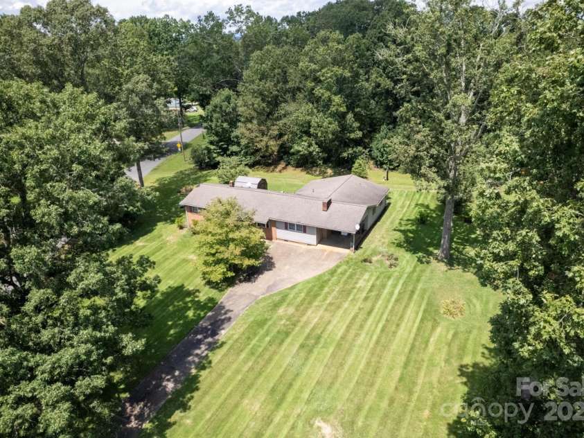 3110 Zion Church Road, Shelby, NC 28150.  MLS# CAR4291685, YatesRealty ID 34945. Drone footage of property
